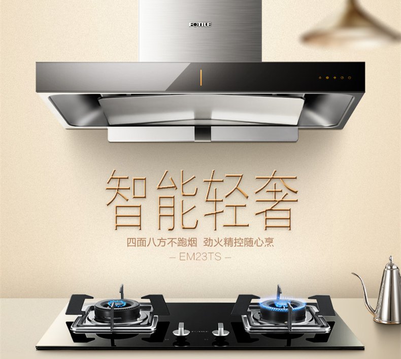 方太EM23TS+FD23BE欧式云魔方抽油烟机套餐油烟机燃气灶烟灶套装